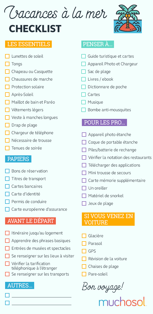 checklist-plage