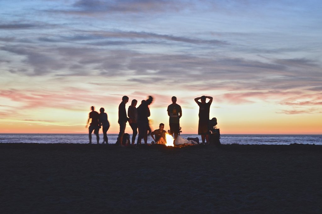 Fête feu plage Muchosol