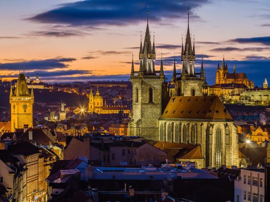 Vues de Prague depuis la Tour Poudrière