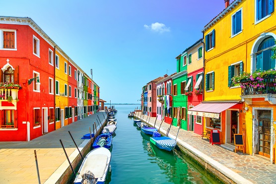Canal Burano-Venecia-Italia